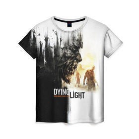 Женская футболка 3D с принтом Dying Light в Курске, 100% полиэфир ( синтетическое хлопкоподобное полотно) | прямой крой, круглый вырез горловины, длина до линии бедер | dying light | horror | зомби | ужасы