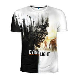 Мужская футболка 3D спортивная с принтом Dying Light в Курске, 100% полиэстер с улучшенными характеристиками | приталенный силуэт, круглая горловина, широкие плечи, сужается к линии бедра | Тематика изображения на принте: dying light | horror | зомби | ужасы