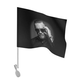 Флаг для автомобиля с принтом Конор Макгрегор 27 в Курске, 100% полиэстер | Размер: 30*21 см | макгрегор