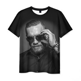 Мужская футболка 3D с принтом Конор Макгрегор 27 в Курске, 100% полиэфир | прямой крой, круглый вырез горловины, длина до линии бедер | макгрегор