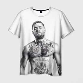 Мужская футболка 3D с принтом Конор Макгрегор 29 в Курске, 100% полиэфир | прямой крой, круглый вырез горловины, длина до линии бедер | макгрегор