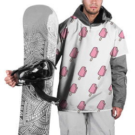 Накидка на куртку 3D с принтом Мороженое розовое в Курске, 100% полиэстер |  | Тематика изображения на принте: ice cream | мода | мороженое | тренд