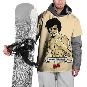 Накидка на куртку 3D с принтом Manny Pacquiao в Курске, 100% полиэстер |  | мэнни пакьяо
