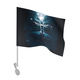 Флаг для автомобиля с принтом Give us this day! в Курске, 100% полиэстер | Размер: 30*21 см | мэнни пакьяо