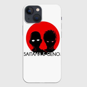 Чехол для iPhone 13 mini с принтом Saitama  Genos в Курске,  |  | genos | one punch man | saitama