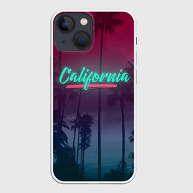 Чехол для iPhone 13 mini с принтом California в Курске,  |  | america | california | city | state | sun. summer | америка | город | калифорния | лето | солнце | штат