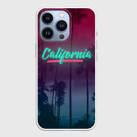 Чехол для iPhone 13 Pro с принтом California в Курске,  |  | Тематика изображения на принте: america | california | city | state | sun. summer | америка | город | калифорния | лето | солнце | штат