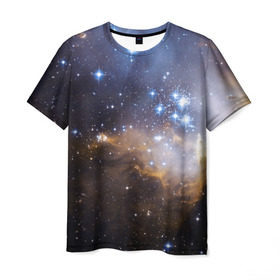 Мужская футболка 3D с принтом Вселенная в Курске, 100% полиэфир | прямой крой, круглый вырез горловины, длина до линии бедер | вселенная | галактика | звёзды | космическое пространство | космос | созвездие