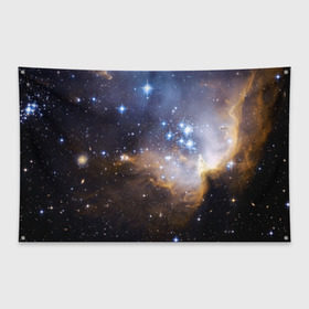 Флаг-баннер с принтом Вселенная в Курске, 100% полиэстер | размер 67 х 109 см, плотность ткани — 95 г/м2; по краям флага есть четыре люверса для крепления | вселенная | галактика | звёзды | космическое пространство | космос | созвездие