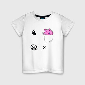 Детская футболка хлопок с принтом Jigglypuff в Курске, 100% хлопок | круглый вырез горловины, полуприлегающий силуэт, длина до линии бедер | jigglypuff | pokeball | pokemon | pokemon go | pokemongo