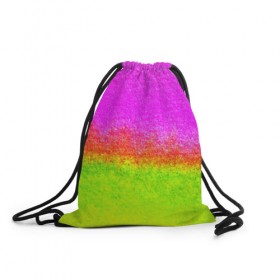 Рюкзак-мешок 3D с принтом color в Курске, 100% полиэстер | плотность ткани — 200 г/м2, размер — 35 х 45 см; лямки — толстые шнурки, застежка на шнуровке, без карманов и подкладки | кислотный | яркий