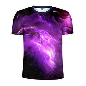 Мужская футболка 3D спортивная с принтом cosmos в Курске, 100% полиэстер с улучшенными характеристиками | приталенный силуэт, круглая горловина, широкие плечи, сужается к линии бедра | вселенная | галактика | звезды