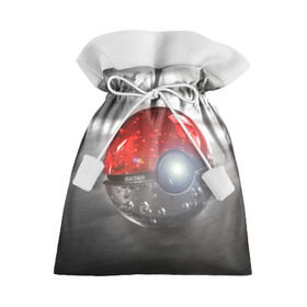 Подарочный 3D мешок с принтом Red and White в Курске, 100% полиэстер | Размер: 29*39 см | Тематика изображения на принте: bulbasaur | pikachu | pokemon | squirtle | бальбазар | пикачу | покемон | сквиртл