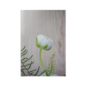 Обложка для паспорта матовая кожа с принтом Маленький цветочек в Курске, натуральная матовая кожа | размер 19,3 х 13,7 см; прозрачные пластиковые крепления | Тематика изображения на принте: 