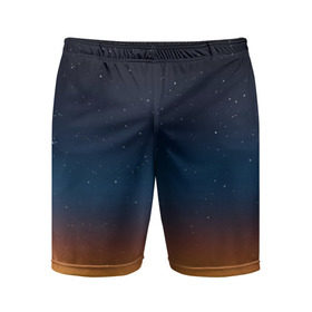 Мужские шорты 3D спортивные с принтом Звездное небо в Курске,  |  | вселенная | галактика | горизон | звезды | небо | ночь