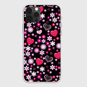 Чехол для iPhone 12 Pro Max с принтом Волшебный орнамент в Курске, Силикон |  | heart | любовь | орнамент | сердце | узор