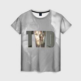 Женская футболка 3D с принтом TWD. Дэрил Диксон в Курске, 100% полиэфир ( синтетическое хлопкоподобное полотно) | прямой крой, круглый вырез горловины, длина до линии бедер | 