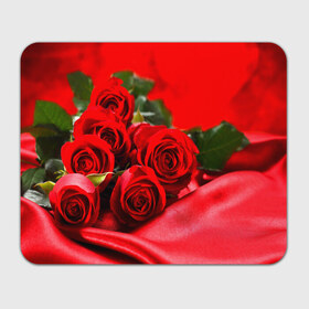 Коврик прямоугольный с принтом Розы в Курске, натуральный каучук | размер 230 х 185 мм; запечатка лицевой стороны | Тематика изображения на принте: букет | красная | лепесток | разноцветная | роза | цветок