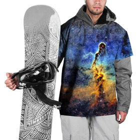 Накидка на куртку 3D с принтом Nebula in Space в Курске, 100% полиэстер |  | 