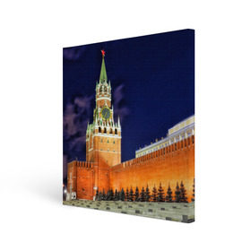 Холст квадратный с принтом Кремль в Курске, 100% ПВХ |  | Тематика изображения на принте: moscow | russia | гордость | кремль | москва | отечество | родина | россия | столица