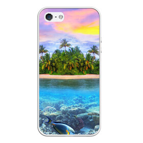 Чехол для iPhone 5/5S матовый с принтом Мальдивы в Курске, Силикон | Область печати: задняя сторона чехла, без боковых панелей | загар | каникулы | мальдивские острова | мальдивы | отдых | отпуск | пляж | приключения | солнце | туризм