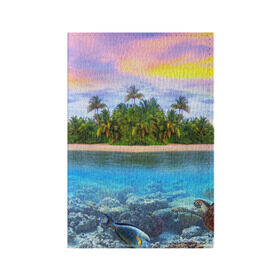 Обложка для паспорта матовая кожа с принтом Мальдивы в Курске, натуральная матовая кожа | размер 19,3 х 13,7 см; прозрачные пластиковые крепления | загар | каникулы | мальдивские острова | мальдивы | отдых | отпуск | пляж | приключения | солнце | туризм
