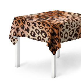 Скатерть 3D с принтом Леопардовая шкура в Курске, 100% полиэстер (ткань не мнется и не растягивается) | Размер: 150*150 см | гепард | гламур | леопард | мода | роскошь | шерсть