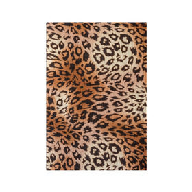 Обложка для паспорта матовая кожа с принтом Леопардовая шкура в Курске, натуральная матовая кожа | размер 19,3 х 13,7 см; прозрачные пластиковые крепления | Тематика изображения на принте: гепард | гламур | леопард | мода | роскошь | шерсть