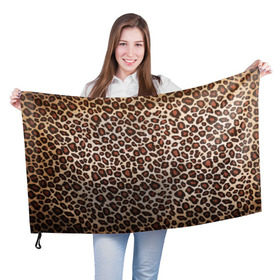 Флаг 3D с принтом Шкура гепарда в Курске, 100% полиэстер | плотность ткани — 95 г/м2, размер — 67 х 109 см. Принт наносится с одной стороны | гепард | гламур | леопард | мода | пятна | роскошь | ткань | точки | шерсть