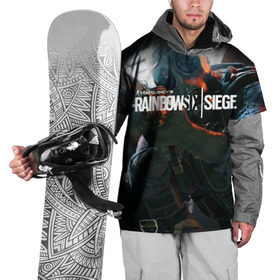 Накидка на куртку 3D с принтом Rainbow six | Siege в Курске, 100% полиэстер |  | Тематика изображения на принте: boom | fire | rainbowsix | siege | tom clansys