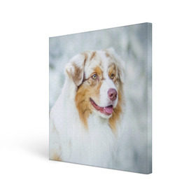 Холст квадратный с принтом Австралийская овчарка в Курске, 100% ПВХ |  | Тематика изображения на принте: австралийская овчарка | животные | природа | собака | щенок