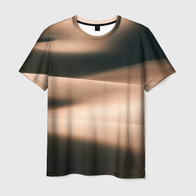 Мужская футболка 3D с принтом Барханы в Курске, 100% полиэфир | прямой крой, круглый вырез горловины, длина до линии бедер | аравия | барханы | бедуин | восток | пески | пустыня | солнце | товарищ сухов