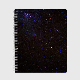 Тетрадь с принтом Космос в Курске, 100% бумага | 48 листов, плотность листов — 60 г/м2, плотность картонной обложки — 250 г/м2. Листы скреплены сбоку удобной пружинной спиралью. Уголки страниц и обложки скругленные. Цвет линий — светло-серый
 | вселенная | галактика | звезды | космос | млечный путь | ночь | планеты