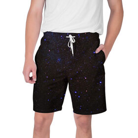 Мужские шорты 3D с принтом Космос в Курске,  полиэстер 100% | прямой крой, два кармана без застежек по бокам. Мягкая трикотажная резинка на поясе, внутри которой широкие завязки. Длина чуть выше колен | вселенная | галактика | звезды | космос | млечный путь | ночь | планеты