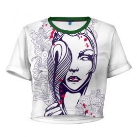 Женская футболка 3D укороченная с принтом Богиня в Курске, 100% полиэстер | круглая горловина, длина футболки до линии талии, рукава с отворотами | вода | воздух | магия | огонь | племя | популярное | путешествия | рисунок | сказка | фентези