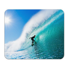 Коврик прямоугольный с принтом Океан в Курске, натуральный каучук | размер 230 х 185 мм; запечатка лицевой стороны | лето | море | океан | отдых | серфинг | синяя