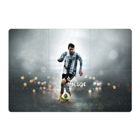 Магнитный плакат 3Х2 с принтом Leo Messi в Курске, Полимерный материал с магнитным слоем | 6 деталей размером 9*9 см | Тематика изображения на принте: barselona | messi | аргентина | барселона | месси | мяч | футбол