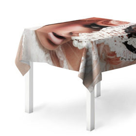 Скатерть 3D с принтом Lady Gaga в Курске, 100% полиэстер (ткань не мнется и не растягивается) | Размер: 150*150 см | Тематика изображения на принте: lady gaga | звезда | знаменитость | леди гага | музыка | певица