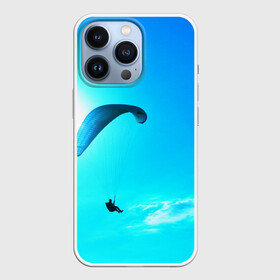 Чехол для iPhone 13 Pro с принтом Прыжок в Курске,  |  | парашют | прыжок | синяя