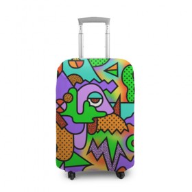Чехол для чемодана 3D с принтом Прекрасный орнамент в Курске, 86% полиэфир, 14% спандекс | двустороннее нанесение принта, прорези для ручек и колес | абстрактный | узор | яркий