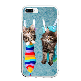 Чехол для iPhone 7Plus/8 Plus матовый с принтом Мейн-кун 1 в Курске, Силикон | Область печати: задняя сторона чехла, без боковых панелей | кот | котенок | котик | котэ | кошка | мейн кун | мейнкун | мэйн кун | мэйнкун