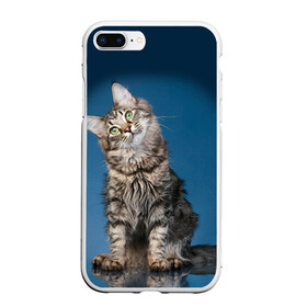 Чехол для iPhone 7Plus/8 Plus матовый с принтом Мейн-кун 2 в Курске, Силикон | Область печати: задняя сторона чехла, без боковых панелей | кот | котенок | котик | котэ | кошка | мейн кун | мейнкун | мэйн кун | мэйнкун