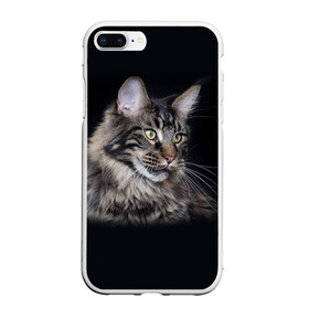 Чехол для iPhone 7Plus/8 Plus матовый с принтом Мейн-кун 5 в Курске, Силикон | Область печати: задняя сторона чехла, без боковых панелей | кот | котенок | котик | котэ | кошка | мейн кун | мейнкун | мэйн кун | мэйнкун