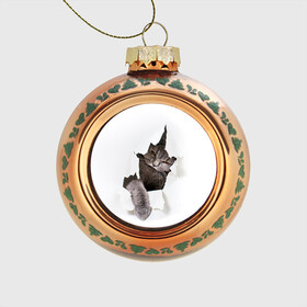 Стеклянный ёлочный шар с принтом Британец 4 в Курске, Стекло | Диаметр: 80 мм | Тематика изображения на принте: британец | британская | британцы | кот | котенок | котик | котэ | кошка