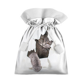 Подарочный 3D мешок с принтом Британец 4 в Курске, 100% полиэстер | Размер: 29*39 см | Тематика изображения на принте: британец | британская | британцы | кот | котенок | котик | котэ | кошка