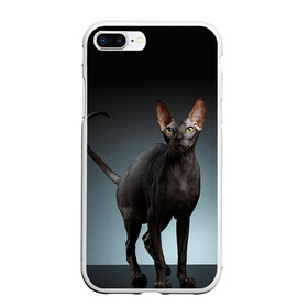 Чехол для iPhone 7Plus/8 Plus матовый с принтом Сфинкс 7 в Курске, Силикон | Область печати: задняя сторона чехла, без боковых панелей | кот | котенок | котик | котэ | кошка | сфинкс