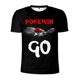 Мужская футболка 3D спортивная с принтом Pokemon GO 5 в Курске, 100% полиэстер с улучшенными характеристиками | приталенный силуэт, круглая горловина, широкие плечи, сужается к линии бедра | pikachu | poke ball | pokemon | pokemon go | пикачу | покемон