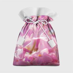 Подарочный 3D мешок с принтом Душистая сирень в Курске, 100% полиэстер | Размер: 29*39 см | Тематика изображения на принте: лепестки | прикольные картинки | сирень | цветение | цветочки | цветы