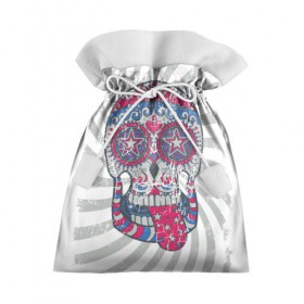 Подарочный 3D мешок с принтом Талисман в Курске, 100% полиэстер | Размер: 29*39 см | мексика | мертвецы | новинки | праздник | символ | традиция | украшения | череп