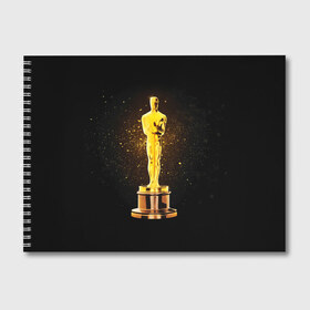 Альбом для рисования с принтом Оскар в Курске, 100% бумага
 | матовая бумага, плотность 200 мг. | Тематика изображения на принте: американская киноакадемия | золото | кинематограф | кино | кинофестиваль | награда | премия оскар